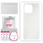 apgo Protective Skin Sticker for the back compatible with Huawei Enjoy 50Z, Wrap Film, Foil, Vinyl - Pattern Matte Transparent