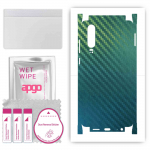apgo Protective Skin Sticker for the back+sides compatible with Huawei P30, Full Wrap Film, Foil, Vinyl - Pattern Carbon Chameleon CAKA1