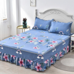 3 tk voodilina pits seelik, elastne kahekohaline voodikate padjap&uuml;&uuml;ridega madratskattega voodipesukomplekt, elastne &uuml;lisuur voodilina 120x200cm