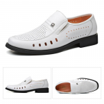 Uued suvekingad meeste Brogues 100% ehtsast nahast meeste vabaajajalatsid Br&auml;ndi lehmanahast meeste jalatsid Must valge 40 valge