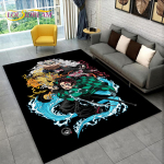 Anime Demon Slaye Area vaip, multifilmi vaibavaip elutuppa, laste magamistoa diivani uksematt, lastem&auml;ngu libisemiskindel p&otilde;randamatt 120x160cm(47x62in)