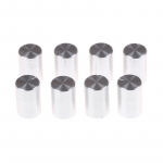 8 tk 10 * 15 mm 6 mm diameetriga rihveldatud v&otilde;lli alumiiniumist helitugevuse reguleerimise potentsiomeetri nupud h&otilde;be
