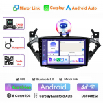 9'' 2DIN Opel Corsa 2015-2019/Opel Adam 2013-2016 jaoks Automaatne GPS-multimeediam&auml;ngija Autoraadio Carplay Android Auto 8-core 4+64