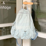 &Uuml;hev&auml;rviline naiste seljakott, n&ouml;&ouml;riga plisseeritud, vabaaja reisiseljakott &otilde;pilase koolikott must