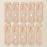 10 paari sokke Naiste suvised &uuml;li&otilde;hukesed l&uuml;hikesed sokid, haakimisvastased traadiga liimitud liim, libisemisvastased, eemaldatavad sukad, naine EUR35-40 must