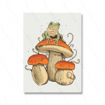 Konn Seene Vihmavari Koomiksim&auml;ng HD Poster Prindi Loomade Koomiksid L&otilde;uendimaal Lastetoa Kodukaunistused Anime Kunst Seinapilt 21x30cm No Framed