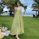 Lilleline p&auml;itsikleit Naiste suvekleit rannapuhkuse rannakleit Haldjakleit Vibe kleit vabaaja stiilis rannakleit S sinine