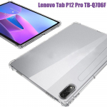 Pehme turvapadja l&auml;bipaistev &uuml;mbris LENOVO Tablet Tab P12 Pro TB-Q706F Q706N 12,6-tollise TPU silikoon-želee kaitsekatte jaoks Tab P12 Pro puhas