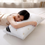 K&otilde;rge Keskmine Madal Padi Padi 48*74cm K&otilde;rge Elastsus T&auml;iskasvanu &Otilde;pilase &Uuml;hiselamu Kodu Padi High Pillow 1150g valge