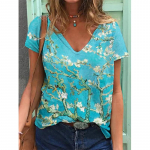 Van Goghi &otilde;limaali T-s&auml;rgid P&auml;evalill 3D Prindiga Naiste Suured t&auml;navar&otilde;ivad V-kaelusega T-s&auml;rk Harajuku Y2k Topid Naiste T-s&auml;rgid Riided S