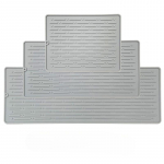 Libisemiskindel silikoonmatt Easy Clean kuivatusmatt drenaažimatt Kuumakindel alusp&otilde;letusvastane potimatt K&ouml;&ouml;gitarvikud 30X14.5CM hall