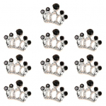 10 tk Kuldkroon Rhinestone k&uuml;&uuml;nekunsti v&otilde;lusid Dazzling Ins Style Manik&uuml;&uuml;r K&auml;sit&ouml;&ouml;tarvikud k&uuml;&uuml;ntele ehted I