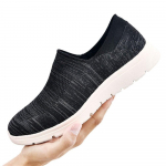 Naiste meeste Slip On Loafer v&otilde;rgust hingavad jalatsid Mugavad vabaajajalatsid Kerged libisemiskindlad matkajalatsid 37 must