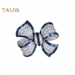 Naiste pross vibu kuju Rhinestone libisemisvastane kulumiskindel &uuml;likond mantel krae m&uuml;ts Sall kaunistus riided n&ouml;&ouml;pn&otilde;el balli pidu r&otilde;ivad ehted sinine