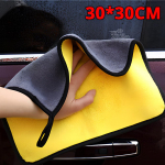 Autohoolduse pesuvahendid 500 gsm 30 cm x 60/30 cm x 30 cm paksud pl&uuml;&uuml;sist mikrofiibrist autopuhastusvahendid auto mikrokiust vaha poleerivad r&auml;tikud 30X30cm