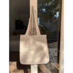 Vintage kootud kott, suure mahutavusega kootud kott, &otilde;&otilde;nestatud kandekott Crossbody kott Premium naiste kott aprikoosi