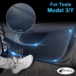 Car door Anti Kick Pad Protection film Protector Stickers For Tesla Model 3 model Y  -  Carbon fiber Trim Accessories Model 3