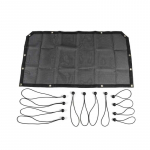 Auto esiukse p&auml;ikesevari v&otilde;rgust p&auml;ikesekaitsekate Jeep Wrangler JL JT Gladiator 2018 Up v&auml;listarvikutele, UV-kaitse must