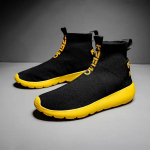 Sokksneakerid Meeste Kootud pealispind Hingavad Spordijalatsid Sokksaapad Meeste Kingad K&otilde;rged Jooksukingad Meestele 38