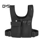 Jooksuvest Jooksu rinnapakk Veekindel jooksu rinnakott kahekordsete taskutega meestele Naiste Trail Running Matkarattavest must