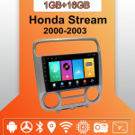 Autoraadio Android Auto Carplay Honda Stream 2000-2003 jaoks Multimeediapleier Peaseade Stereo GPS-navigatsioon BT WIFI 1+16GB 1+16GB orange