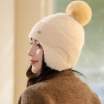 Klassikaline k&otilde;rvasoojendaja pesapallim&uuml;ts Paks k&uuml;lmakindel kootud m&uuml;ts Elastne talvel soe spordim&uuml;tsi &auml;&auml;rega nokam&uuml;ts naistele One size must