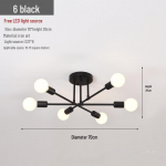T&ouml;&ouml;stuslikus stiilis mitme otsaga l&uuml;hter elu- ja magamistuppa without light source