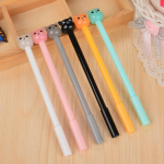 Uued moodsed v&auml;rvipliiatsiga geelpliiatsid Kawaii pliiatsiga armsad Korea kirjatarvete kingitused 1pc valge