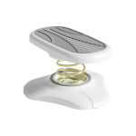 Vedruline jalatugi ja ottomani 35&deg; nurgaga reguleeritav mugav jalahoidja Multifunktsionaalne tualettpott Kontori jalatoe tugi 1pair hall v&auml;rv