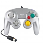 Manette pour Gamecube Filaire VORMOR NGC Contr&ocirc;leur Compatible avec Gamecube Nintendo Wii - Argent