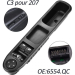 Betian-Lev&eacute; Vitre 207 Avant Gauche Drive C&Ocirc;T&Eacute; Vitre &Eacute;lectrique Interrupteur Principal 6554QC Interrupteur de L&egrave;ve-Vitre pour 207