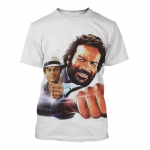 Bud Spencer Terence Hill 3D prinditud T-s&auml;rgid Meeste Naiste Mood T&auml;navar&otilde;ivad Suur l&uuml;hikeste varrukatega T-s&auml;rk Y2K Unisex r&otilde;ivad XL
