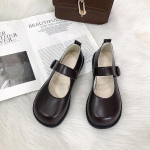 2024 Jaapani stiilis Mary Jane kingad Naised Vintage Pehme &Otilde;de T&uuml;drukute madalad Platvormkingad &Uuml;li&otilde;pilane Lolita Kingad womenty76 40 tumepruun v&auml;rv