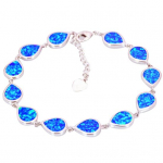 Unisex Fashion Water Drop Opal K&auml;ev&otilde;ru Hand Chain Party Ehted Aksessuaar Kingitus sinine