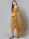 Naiste Bollywood Kurta Pant Dupatta Komplekt India Peo R&otilde;ivad Top Tuunika Salwar &Uuml;likond Kurti Kleit S sinepikollane