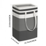 Suur kokkupandav pesukorv 75L eraldiseisev riiete t&otilde;ke koos h&otilde;lpsasti teisaldatavate k&auml;epidemetega pesupesemiseks, magamistoas, &uuml;histoas, r&auml;tikutes, m&auml;nguasjades