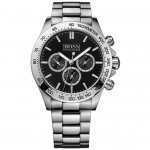 Hugo Boss 1512965 Ikoni musta sihverplaadiga kronograafi meeste k&auml;ekell