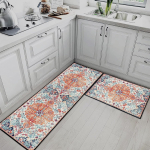 VIKAMA1/2TK B&ouml;&ouml;mikristallist Sametvaip Retro Geomeetriline Triip K&ouml;&ouml;gi P&otilde;randamatt Libisemiskindel R&otilde;du Veranda P&otilde;randamatt Kodu Dekoratsioon 1PC 40X120CM