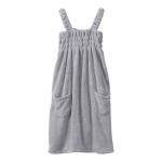 Korallifliisist vannikleit, kiiresti imav, kiiresti kuivav elastne rinnakorv, varrukateta, taskutega plisseeritud, avara supender Stiilis rannaspaa basseiniga vannimantel