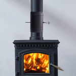 Chimney Pipe with Damper for Fume Control And Smoke Venting in Outdoor Settings 13.5cmx23cm