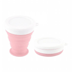 Kokkupandav tass Kokkupandav Teleskoopiline Silikoonist Veepudel V&auml;ljas Reisimine Laste Tassid Teetassid N&otilde;ud Kanna Joogivesi kollane