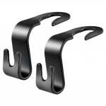 2tk Autoistme varjatud multifunktsionaalne konks tagaistme konks 0-5KG Creative autopandlaga Auto Aksessuaarid Ripats U6U7 must