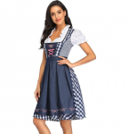 Saksa Baieri Dirndli kleit Oktoberfesti kost&uuml;&uuml;m Beer Maid Fancy kleit M sinine