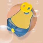 Seat Mat with Drain Holes Er Tub Toddlers Sit Bathing in The Sink , blue and yellow