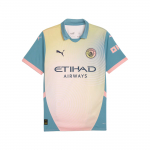 Puma Manchester City 24/25 Kordus Neljas Moodne L&uuml;hikeste Varrukatega Jalgpallis&auml;rk Meeste &uuml;laosad Julge Sinine 775202-04 XS