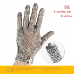 1 tk Roostevabast terasest kindad L&otilde;ikekindlad kindad 304 Vastupidav Roostevabast terasest traat Metallv&otilde;rk K&ouml;&ouml;k Lihunnik L&otilde;ikekindel XL