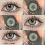 EYESHARE Colored Contact Lenses Green Fashion Eye Makeup Lenses Brown Natural Contact Lenses Blue Multi-Colored Cosmetic Lenses 1 Pair/Year