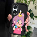 V&auml;rvitud muster Big Wave Edge pehme silikoon materjal Macaron telefoni &uuml;mbris p&otilde;rutuskindel kaitsev kummist &uuml;mbris OPPO Reno Realme jaoks OPPO A1X 5G sinine
