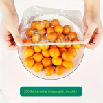 100 tk korduvkasutatavad elastsed toiduainete s&auml;ilituskatted &ndash; l&auml;bipaistvad, venivad plastikust kausi- ja plaaditihendid, ideaalne alternatiiv fooliumile ja &uuml;mbrisele 100pcs