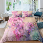 &Otilde;limaal Lilled Digitaaltr&uuml;kk Pol&uuml;ester Voodipesukomplektid T&auml;iskasvanute Voodipesu Tekikatted Kunstiline Tekikate Komplekt &Uuml;he-, King-, Queen-suurused 135x200cm 2pcs